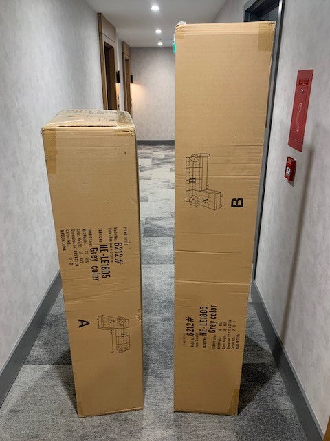 Angled view emphasizing the large capacity and the flexibility of the reversible chaise base.