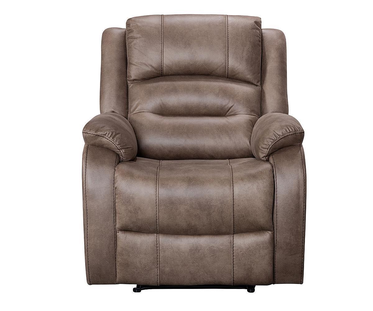 Larissa Caramel Fabric Manual Recliner 3-Piece Sofa Set