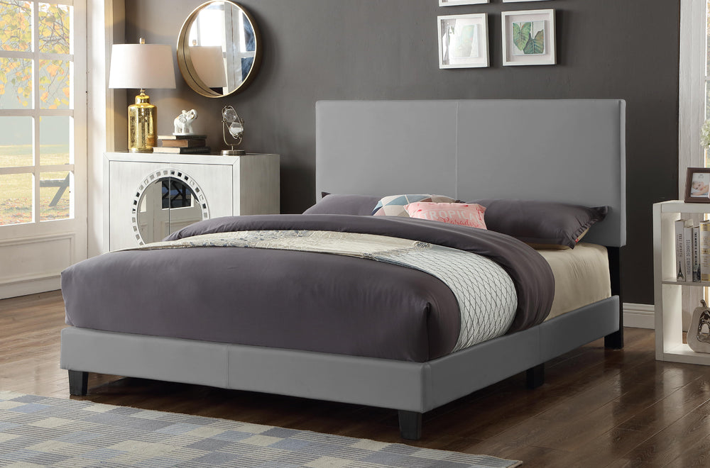 Stylish modern bed frame with adjustable height headboard and durable construction
